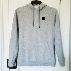 UNDER ARMOUR Rival Mens M Size Medium Hoodie Gray Hooded Sweatshirt w/ Pocket